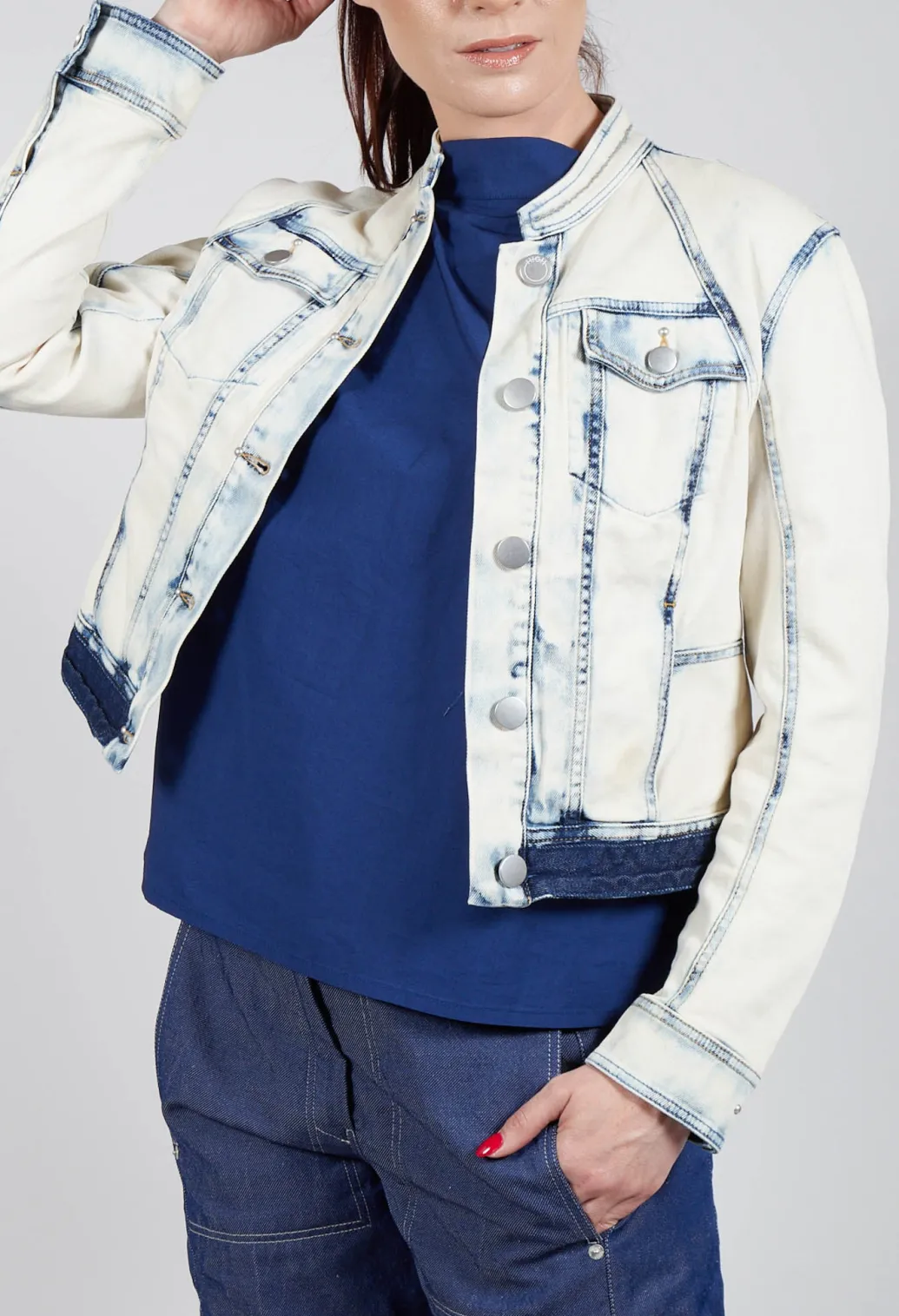 Suspense Jacket in Bleached Denim