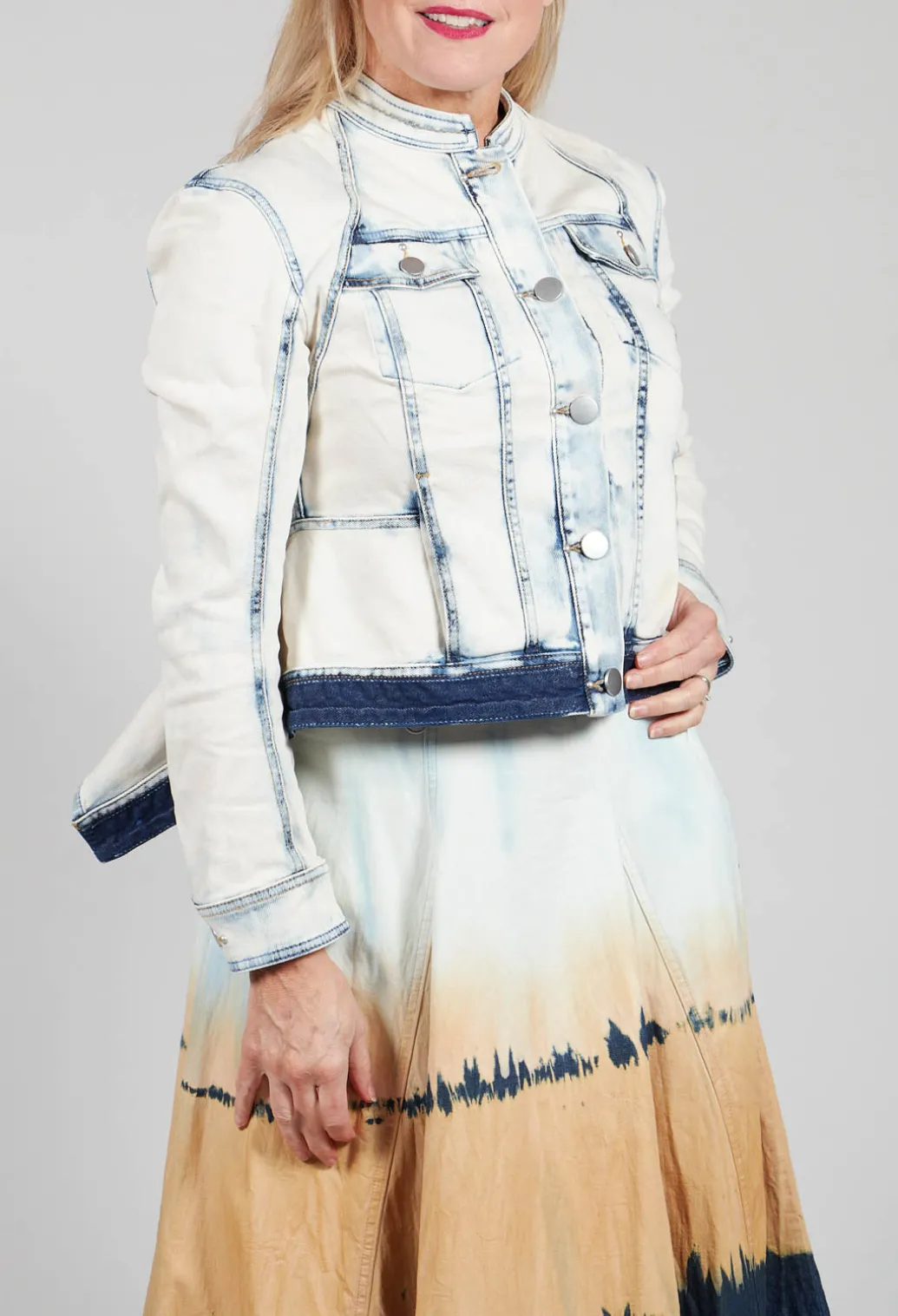 Suspense Jacket in Bleached Denim
