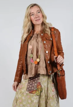 Suspense Leather Jacket in Brown