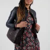 Suspense Leather Jacket in Off Black