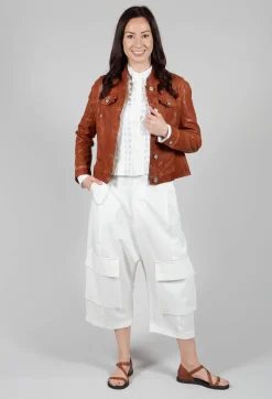 Suspense Leather Jacket in Brown