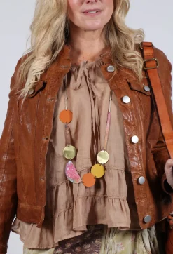 Suspense Leather Jacket in Brown