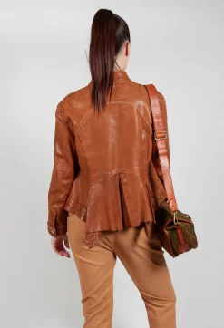 Suspense Leather Jacket in Brown