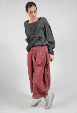Susy Dyed Trousers in Red