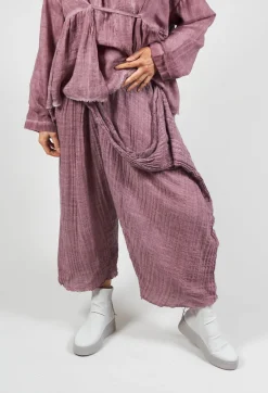 Susy Dyed Trousers in Wine