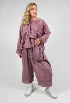 Susy Dyed Trousers in Wine