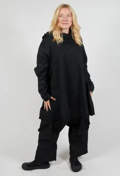 Sweatshirt Dress in Black
