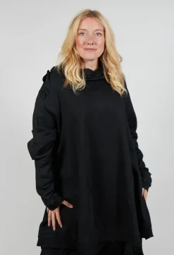 Sweatshirt Dress in Black