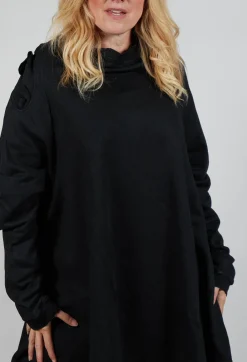 Sweatshirt Dress in Black