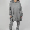 Sweatshirt Dress in Pencil Cloud