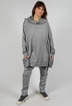 Sweatshirt Dress in Pencil Cloud
