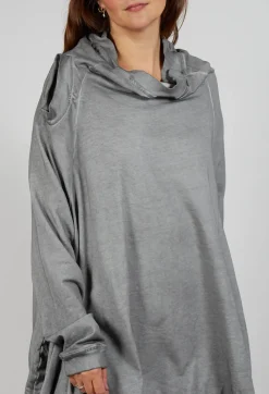 Sweatshirt Dress in Pencil Cloud