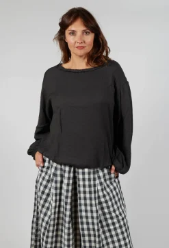 Sweatshirt in Ebano
