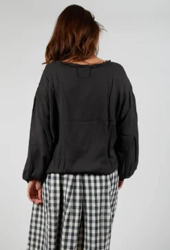 Sweatshirt in Ebano