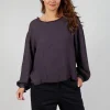 Sweatshirt in Melanzana