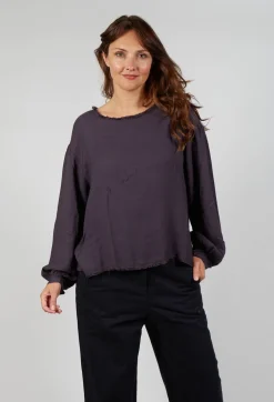 Sweatshirt in Melanzana