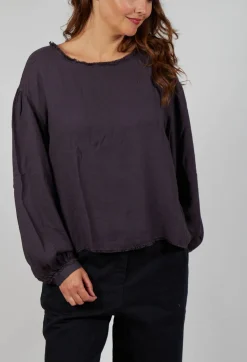 Sweatshirt in Melanzana