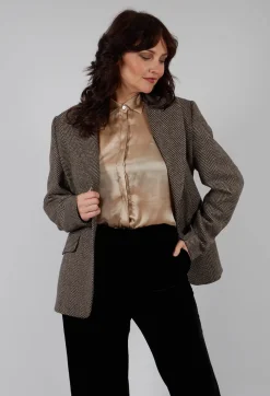 Swing Jacket in Stripe