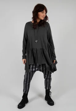 T Pant Drop Crotch Trousers in Stripe