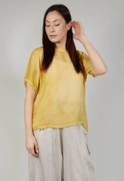 T Shirt in Tinto Freddo Gold