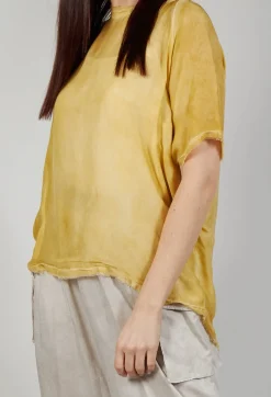 T Shirt in Tinto Freddo Gold