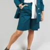 Tailored Bermuda Shorts in Poseidon Green
