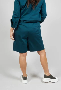 Tailored Bermuda Shorts in Poseidon Green