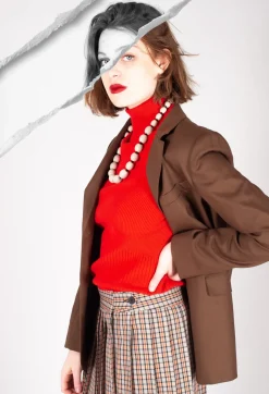 Tailored Blazer in Granato Tobacco