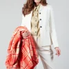 Tailored Blazer in Prehnite Milk