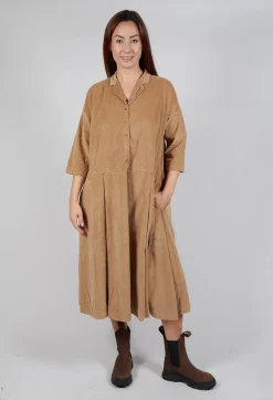 Tailored Collar Dress V in Sugar