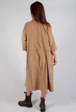 Tailored Collar Dress V in Sugar