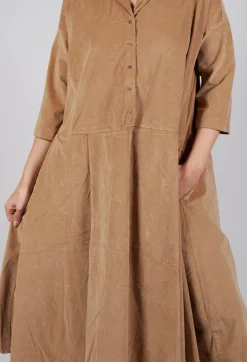Tailored Collar Dress V in Sugar