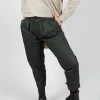 Tailored Cropped Trousers in Forest