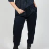 Tailored Cropped Trousers in Night