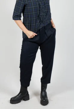 Tailored Cropped Trousers in Night