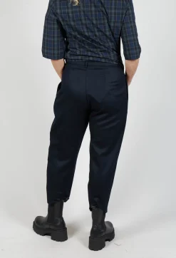 Tailored Cropped Trousers in Night