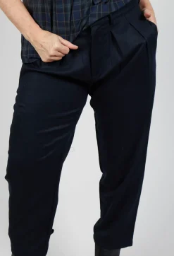 Tailored Cropped Trousers in Night