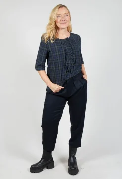Tailored Cropped Trousers in Night