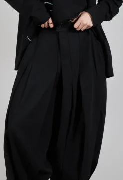 Tailored Dropcrotch Trousers in Black