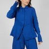 Tailored Half-Zip Jacket in Royal
