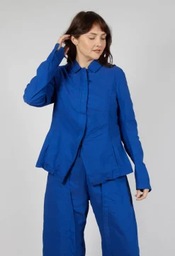 Tailored Half-Zip Jacket in Royal