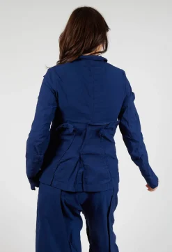 Tailored Half-Zip Jacket in Ocean