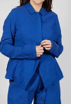 Tailored Half-Zip Jacket in Royal