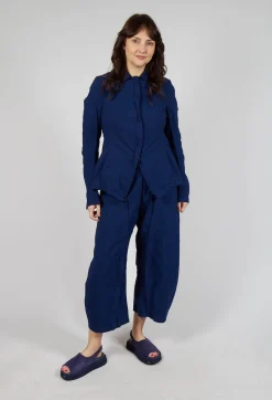 Tailored Half-Zip Jacket in Ocean