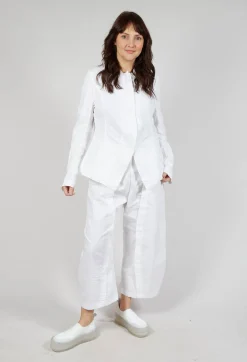 Tailored Half-Zip Jacket in Semi Bleach