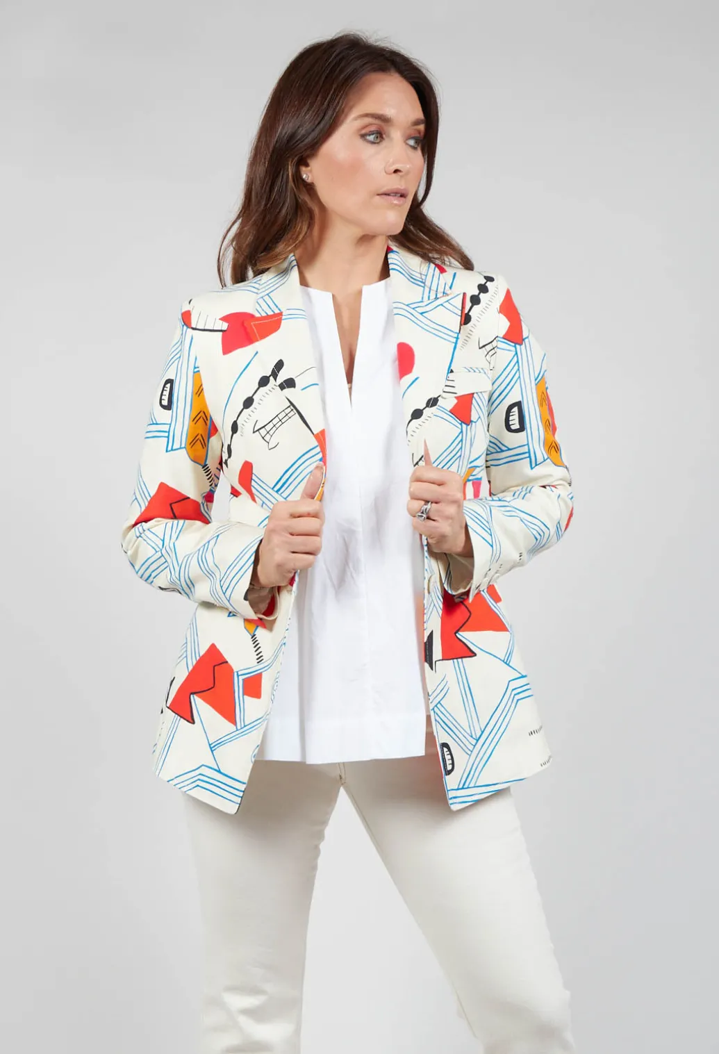 Tailored Jacket in Matisse Print