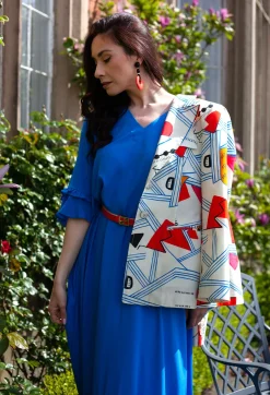 Tailored Jacket in Matisse Print