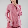 Tailored Jacket in Placed Chili Print