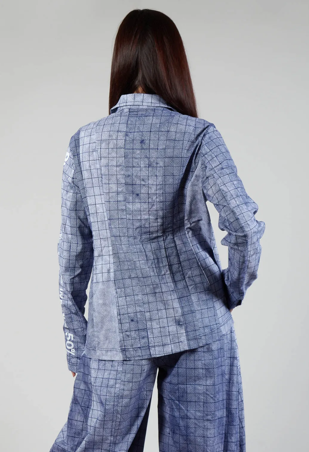 Tailored Jacket in Placed Azur Print