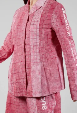 Tailored Jacket in Placed Chili Print